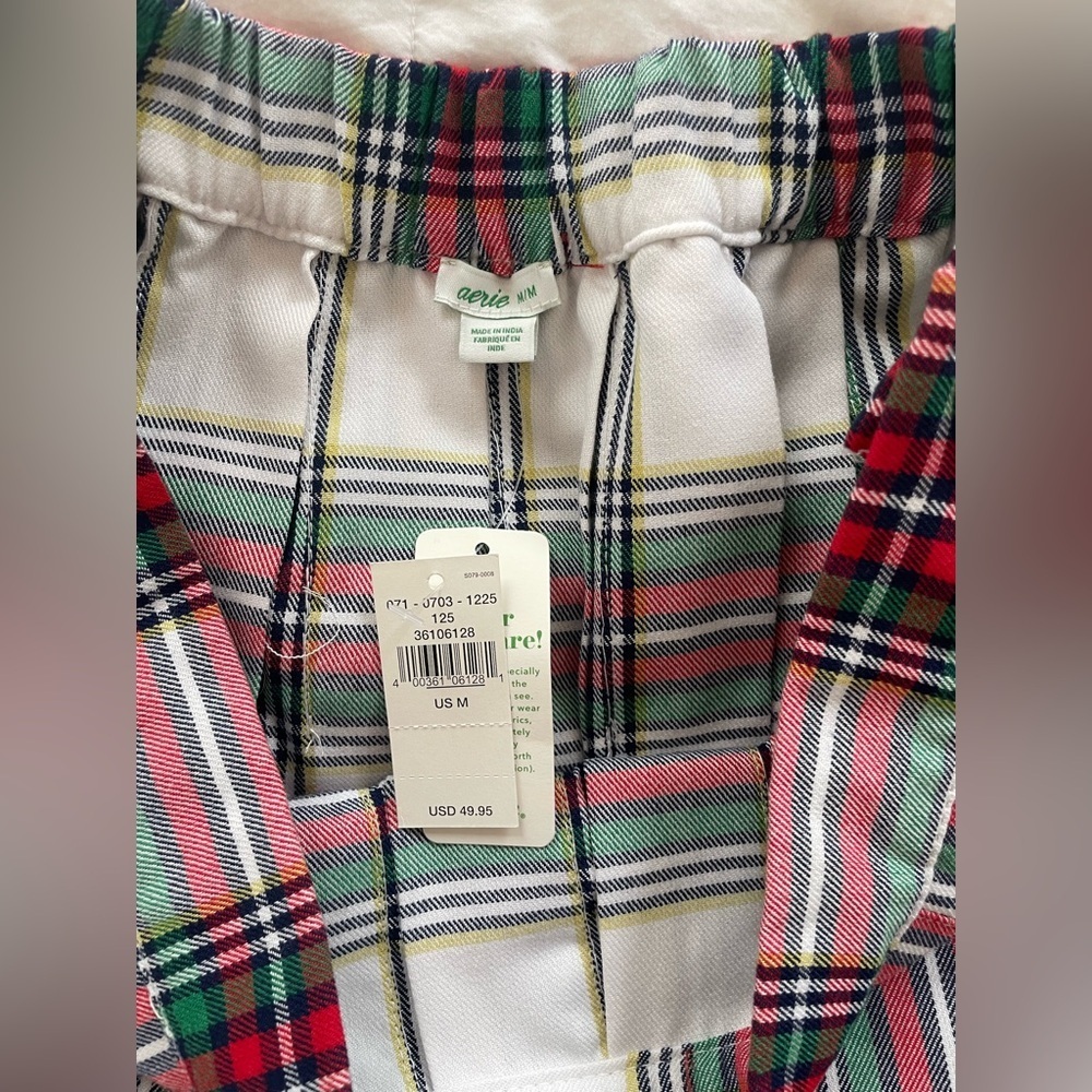 Aerie pleated plaid preppy holiday mini schoolgirl skirt | M - Picture 4 of 7